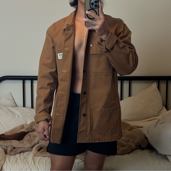 Brown Men's Workwear Jacket - Picture 1 of 8